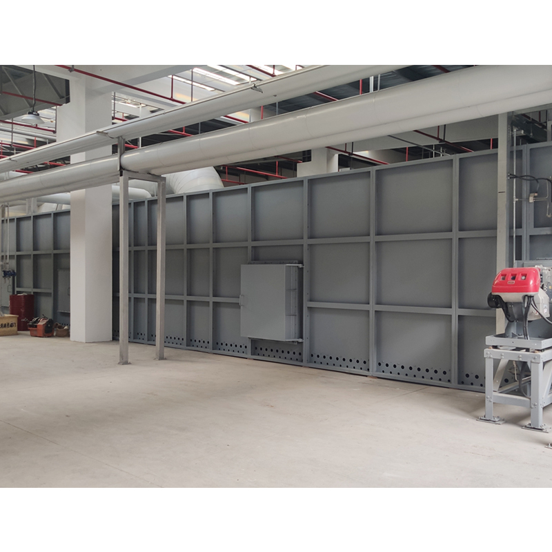 How to reduce the generation of nitrogen oxides when treating exhaust gas in a direct-fired furnace?